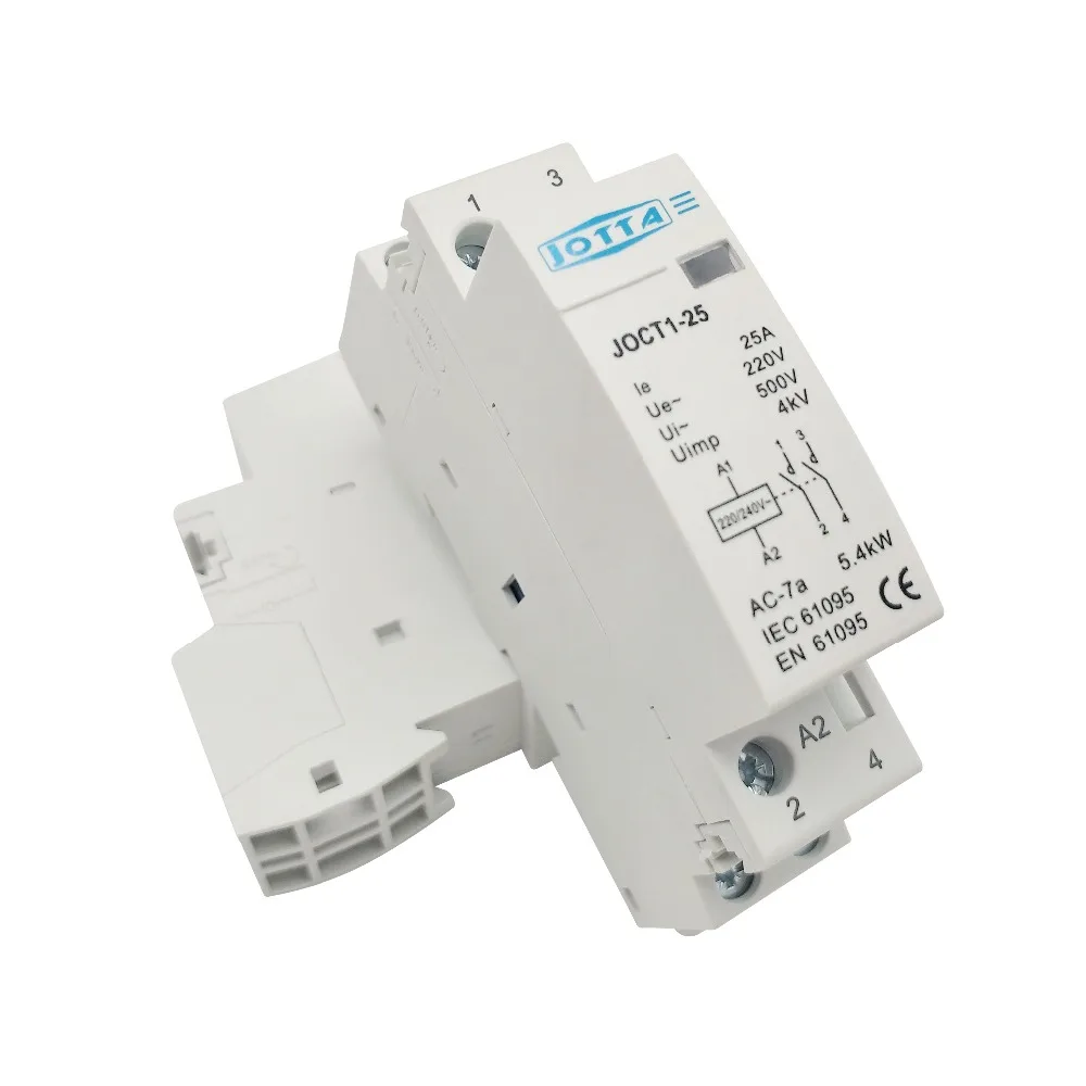 Американская классификация проводов 2р 16A/20A/25A 220 V/230 V 50/60HZ din rail AC контактор для дома 1NO 1NC/2NO/2NC