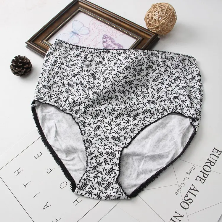 2 шт./упак. размера плюс S-4XL Высокая талия ультра-большой размер женские хлопковые