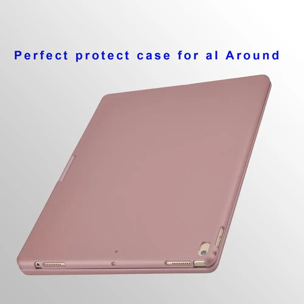 Для ipad air 3 и ipad Pro 10,5 дюймов чехол с клавиатурой с подсветкой клавиш, пластиковый вращающийся на 360 чехол для apple ipad air 3
