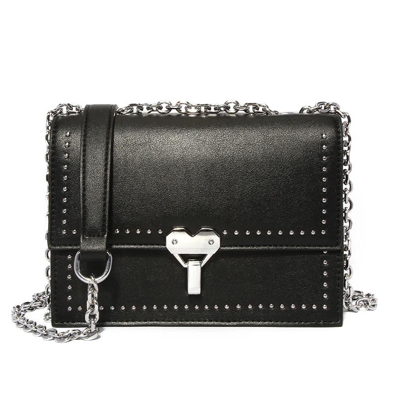 XUNMEI модная сумка на плечо с заклепками женская кожаная сумочка маленькая