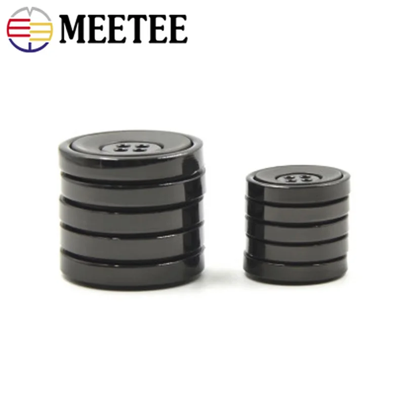 Meetee 10 шт. 20/28 мм четыре глаза Металлическая Кнопка DIY повседневный костюм пиджак
