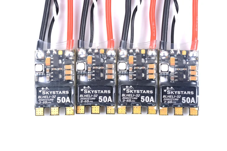 SKYSTARS высокое качество BLHeli_32 Бит 3-6S 50A бесщеточный ESC встроенный светодиодный