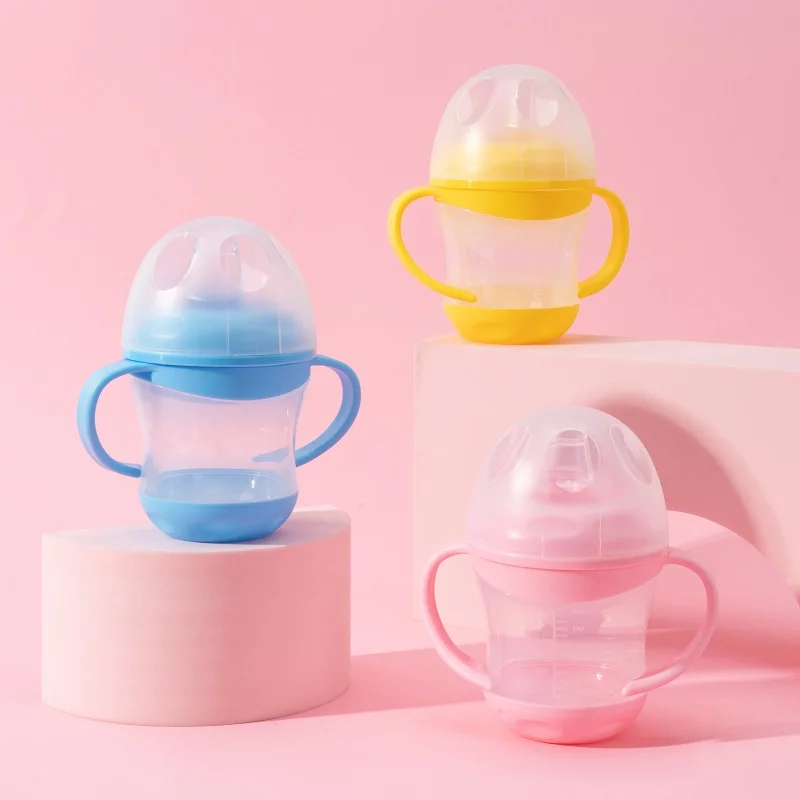 

Silicone feeding infant infant infant drink cup water bottle children drinking duck beak Pipette baby water dispenser