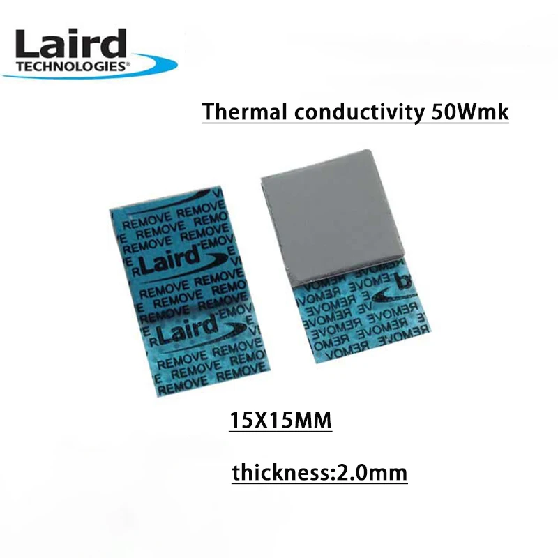 

American Laird T-FLEX780 thermal conductive silicone grease pad heat dissipation silicone pad 2.0mm thick 5.0W/mk 15X15MM