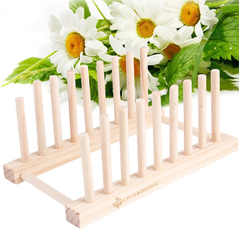 Деревянный поднос для посуды шкаф-органайзер кухни полки столовые приборы