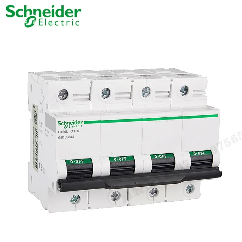 

Schneider electric High power Circuit Breaker C120L 4p C type A 63A 80A 100A 125A 15kA A9N19835/43/51/59