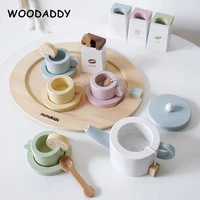 dropshipping simulation afternoon tea pretend play house nordic style dessert cutting educational wooden toys for kids baby gift