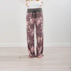 Женские тонкие брюки с широкими штанинами, свободные весенне-летние брюки с цветочным принтом