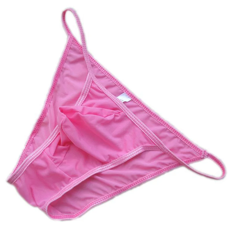 Полупрозрачные трусы G String мужские стринги сексуальные мягкие трусики брифы
