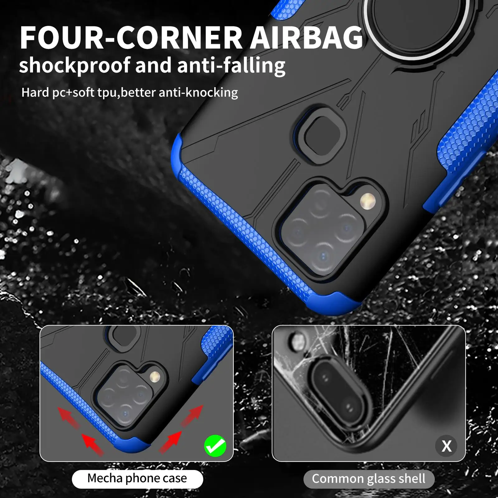 for infinix hot 10s case for infinix hot 10s 11s 11 cover ring armor shockproof protective phone bumper for infinix hot 10s free global shipping