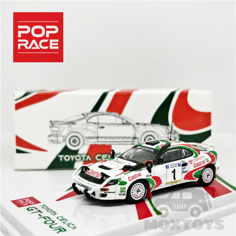 

POPRACE 1:64 Toyota Celica GT-Four ST185 Safari Rally литая модель автомобиля