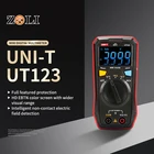 Цифровой мультиметр UT123 бытовой Карманный мультиметр NCV ACdcнапряжение резистор температура NCV тестер EBTN дисплей