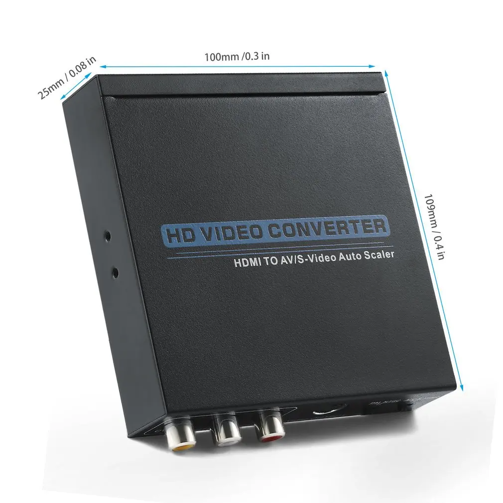 

Mini No Signal Interference HDMI-compatible To Av/S-Video Hd Video & Audio Converter Vga/Svga/Xga/Sxga/Uxga Support 720P/1080P