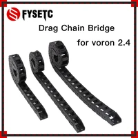 open drag chain bridge type 10x11mm l1m cable carrier with ends for cnc 350x350x350mm 3d printer voron 2 4