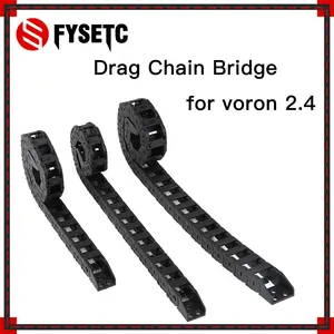 open drag chain bridge type 10x11mm l1m cable carrier with ends for cnc 350x350x350mm 3d printer voron 2 4 free global shipping