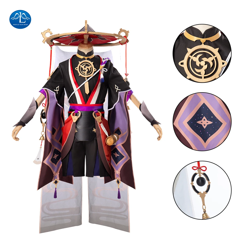 

Hot Game Genshin Impact Cosplay Scaramouche Costume Carnival Halloween Suit Uniform Cartoon Scaramouche Outfit