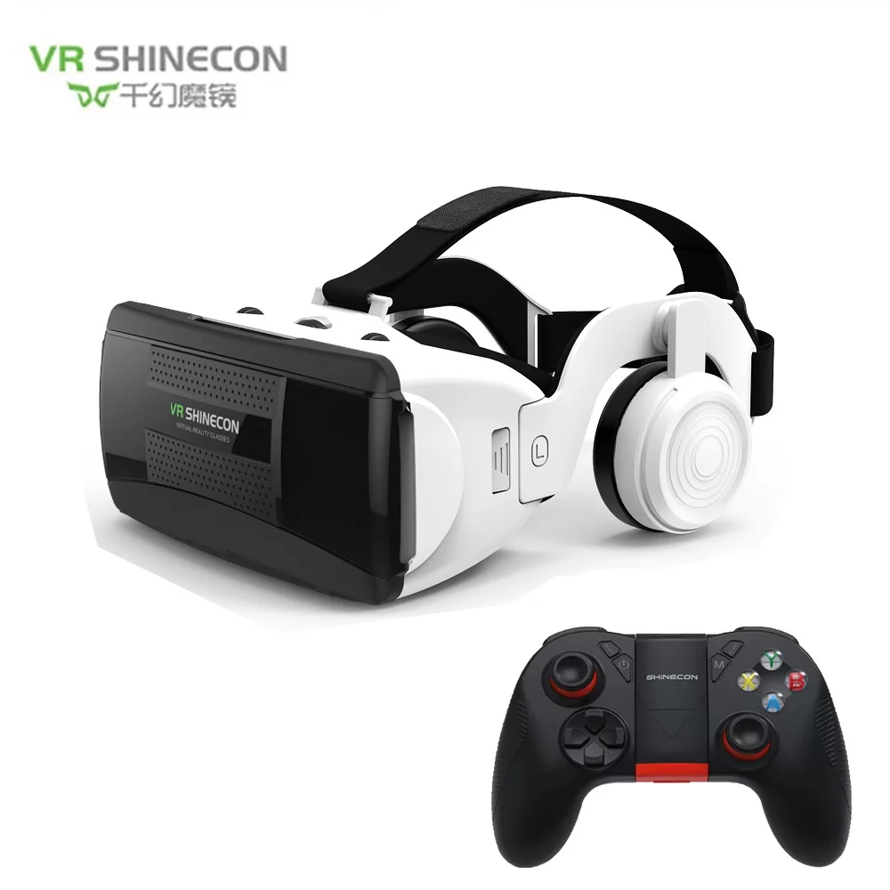 VR plus 886 remote Новейшие 3D очки виртуальной реальности shinecon VR гарнитура шлем для смартфона смартфон картон Google(4,7-6,1 дюймов - Цвет: VR plus 886 remote