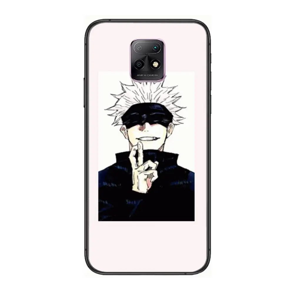 

Anime jujutsu kaisen Phone Case For XiaoMi Redmi 10X 9 8 7 6 5 A Pro S2 K20 T 5G Y1 Anime Black Cover Silicone Back Pretty