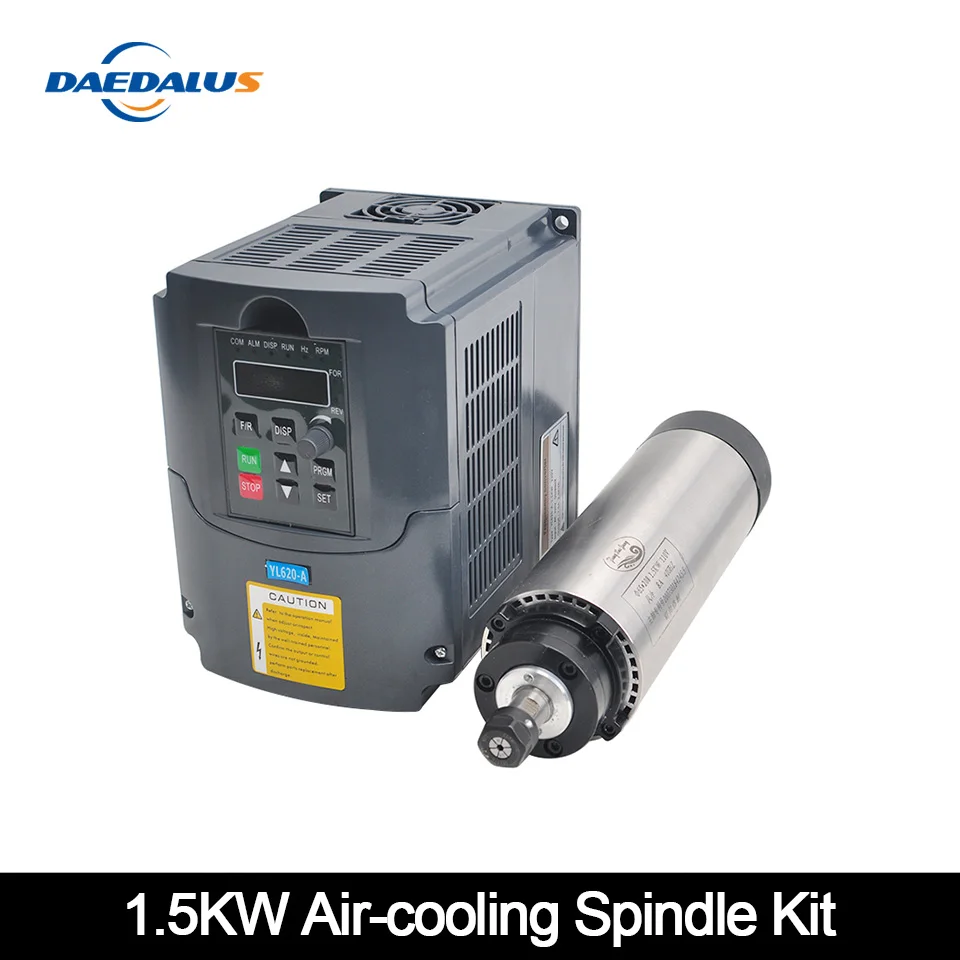 Шпиндель с ЧПУ двигатель шпинделя 1 5 кВт 220 В воздушным охлаждением + VDF частотный