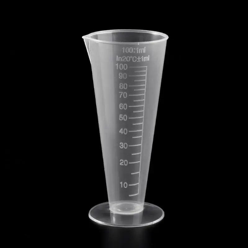 

1PC 100ml Laboratory Bottle Lab Kitchen Plastic Measuring Cup Measuring Cup 77HA
