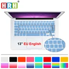 HRH силиконовая UK EU английская клавиатура Обложка Защитная пленка для Macbook Air Pro 13 15 17