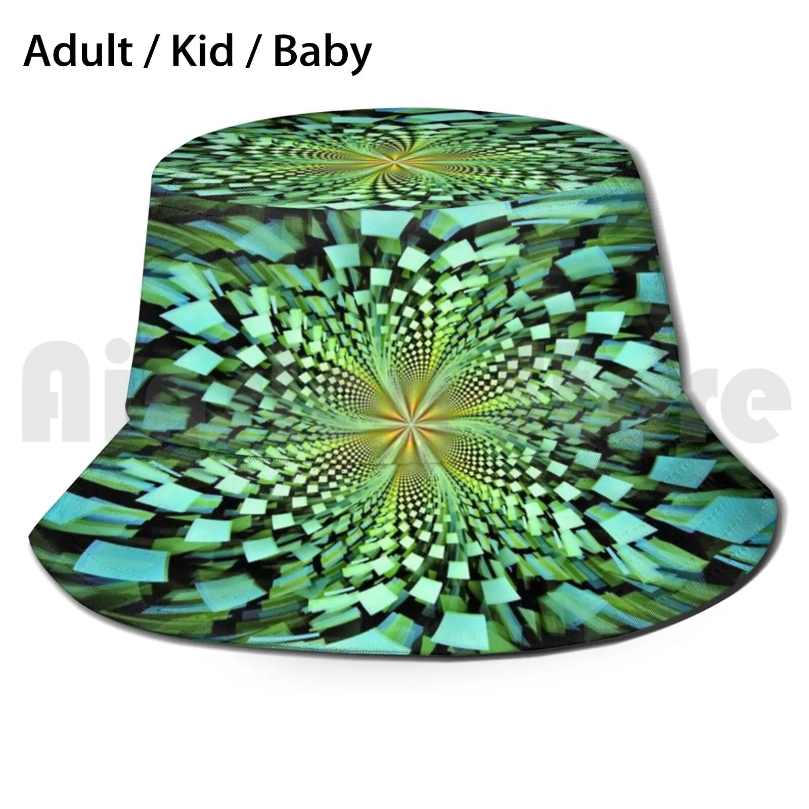 

Square Fly V2. Sun Hat 2591 Bucket Hat Ohdz Lights Abstract Cool Black Color Abstrac Fractal