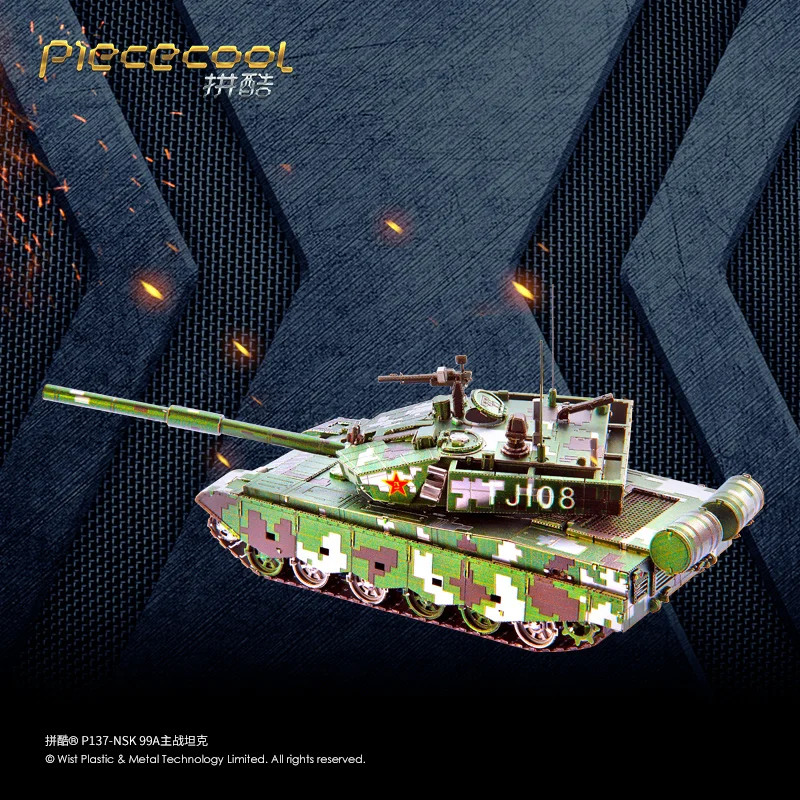 New Arrivals 3D DIY Metal Puzzle Model For 99A MAIN BATTLE TANK Adult Kids Educational Collection Manual Toys Gift Hot Sale | Игрушки и