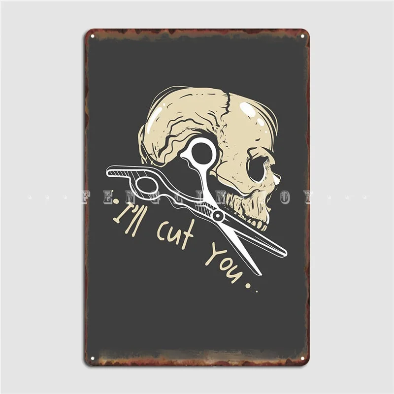 

Barber Hairdresser Stylist Metal Sign Cinema Garage Club Bar Plates Personalized Tin Sign Poster