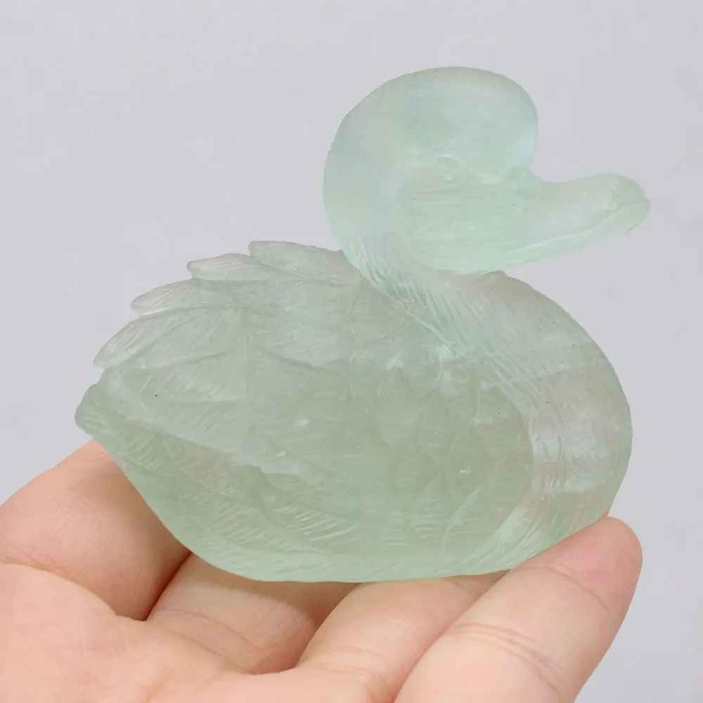 Natural Stone Decoration Swan-Shaped Artificial Mini Ornament Lucky Gift Bed-Room Garden Office Desk Small Ornaments