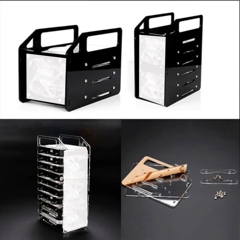 

3/4/6 Layer Acrylic Cluster Case Cooling Rack Tower for Raspberry Pi 4 B / 3 B + / 3 B Mobile Hard Disk Holder SSD Bracket