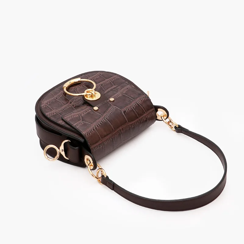 Женский портфель из крокодиловой кожи на ремне натуральной сумка модное