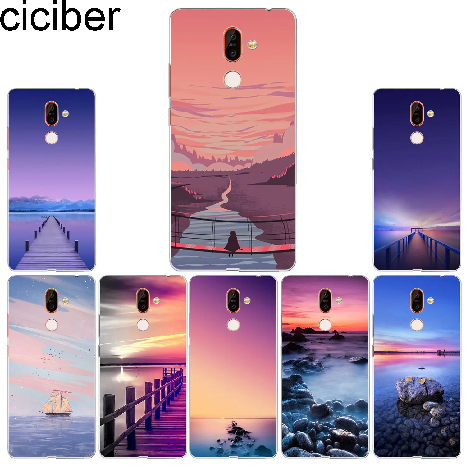 ciciber Reef Bridge Phone Case for Nokia 9 PureView 1 2 3 5 6 7 8 Sirocco Soft TPU Cover 2.1 3.1 5.1 6.1 7.1 8.1 Plus |