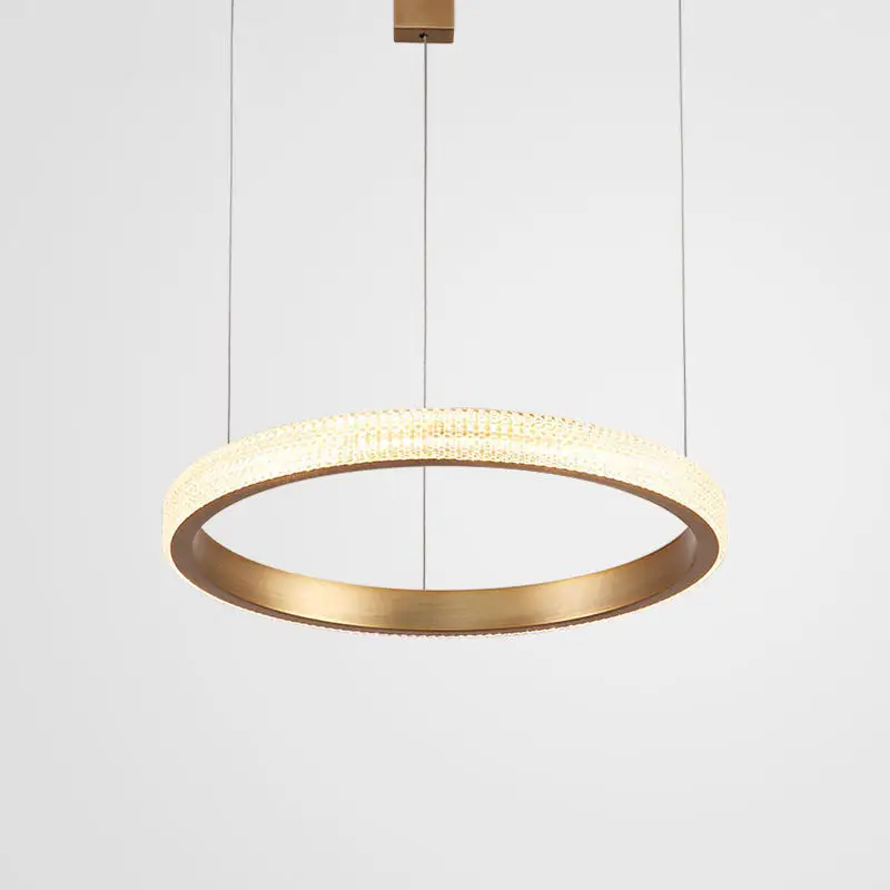 New Living Room Lighting Restaurant Chandelier Ring Network Red Household Minimalist Art Scandinavian hanglamp | Лампы и освещение