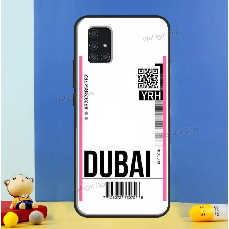 Летать билетов авиабилетов путешествия этикетки для Samsung A51 A31 A11 A20e A21S чехол Galaxy A71