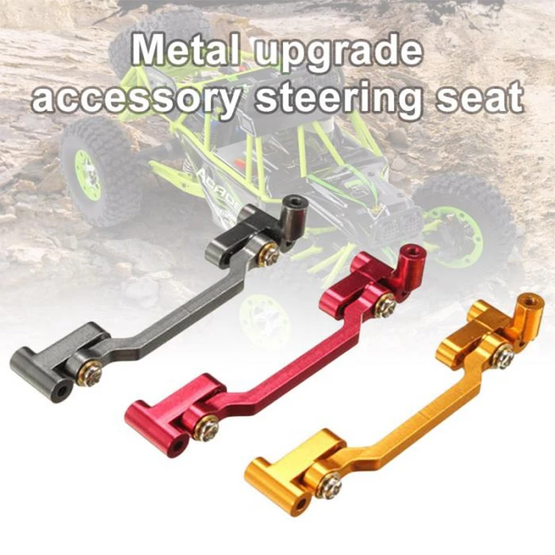 

2 Set Accessories:1 Set Metal Steering Cylinder Mounting Block & 1 Set Upgrade Metal Adjustable Rods RC Car Parts