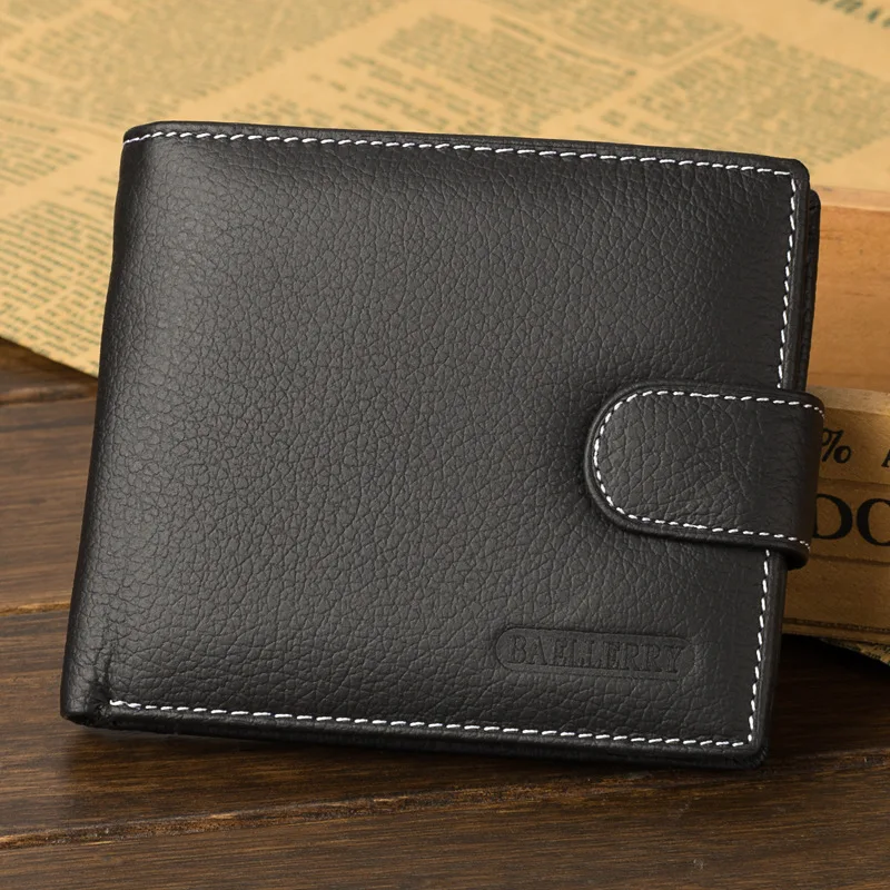

Free Engraving 100% Genuine Leather Men Wallet Coin Purse Small Mini Card Holder PORTFOLIO Portomonee Male Walet Pocket cartera