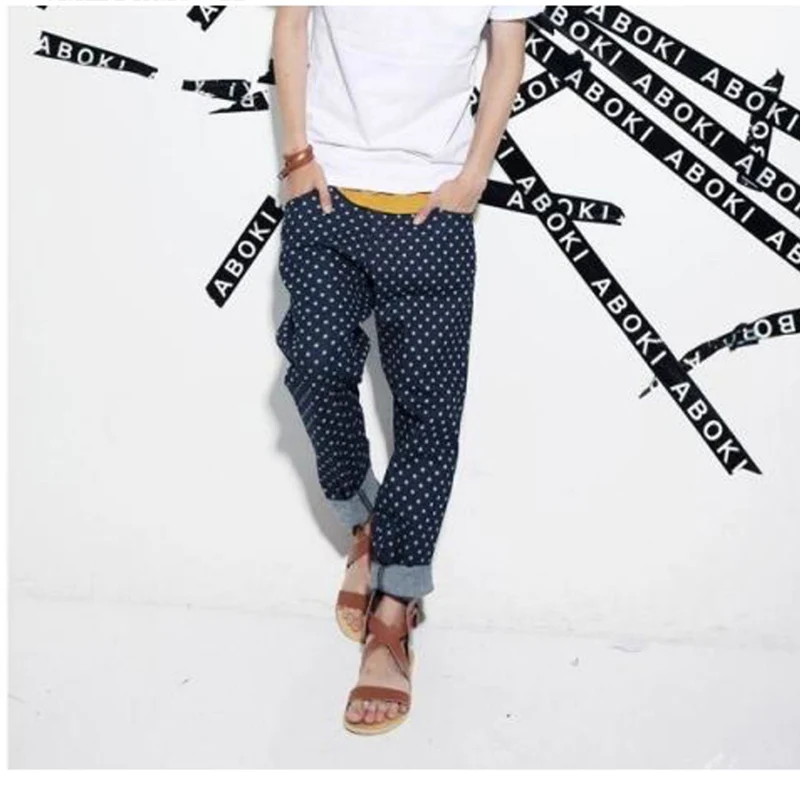 Джинсовые штаны большого размера в Корейском стиле для мальчиков мужские с