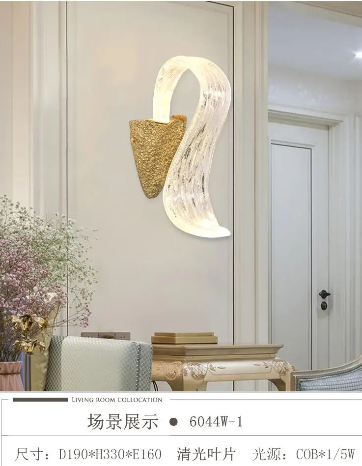Post-modern light luxury all-copper wall lamp simple living room study bedroom villa designer sample marble | Лампы и освещение