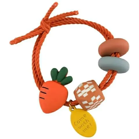 

Fruit color beads head rope cute girl tie scalp rubber band hair ring high elasticity