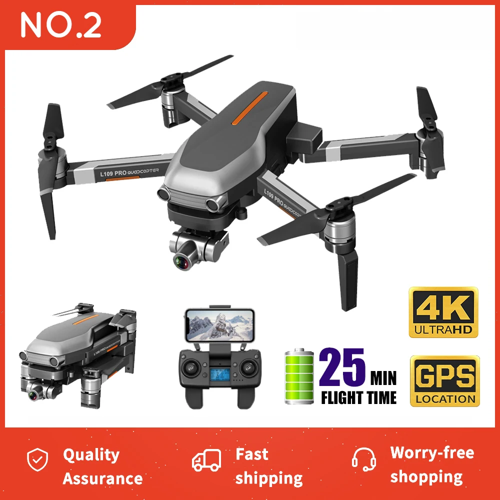

CONUSEA L109 PRO GPS Drone 4K With Camera Two-Axis Anti-Shake Gimbal RC Quadcopter Dron Brushless Motor Professional drones