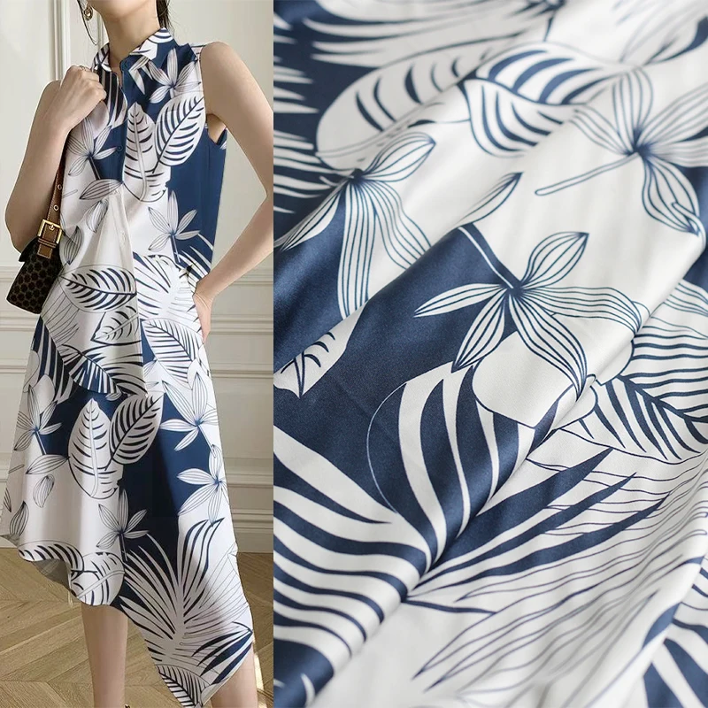 

Red Raspberry 20momme Elastic Twill Satin Silk Leaves Fabrics Garment Materials Women Dress DIY Sewing Cloth Freeshipping