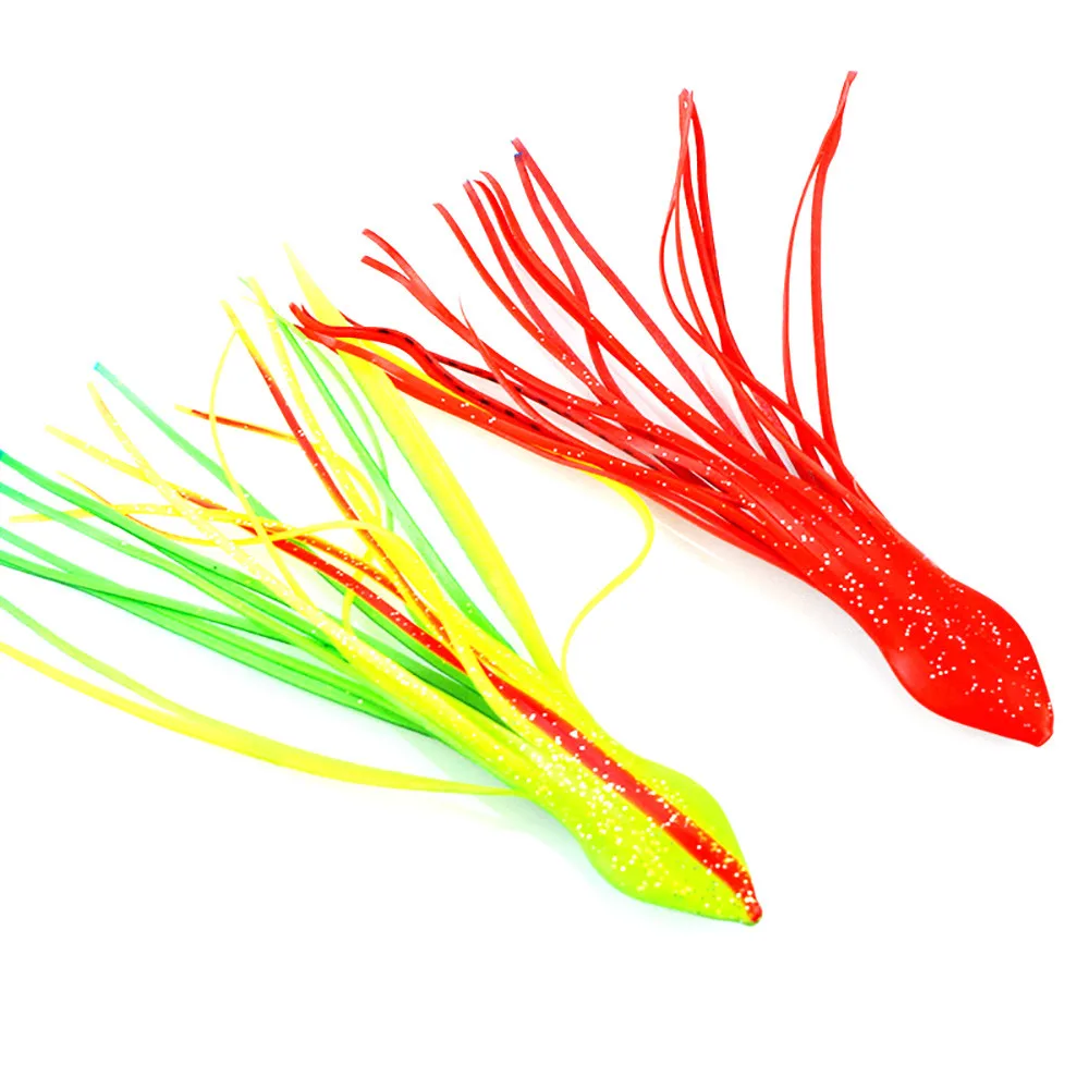 Мягкие Юбки кальмара рыболовные приманки воблеры для рыбной ловли силиконовые