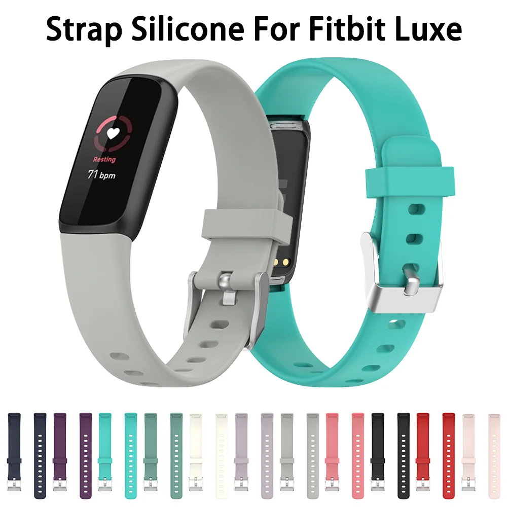 Color Wrist Strap for Fitbit Luxe Silicone Band Smart Watch Accessorie For Fitbit Luxe Smart Wristband Strap Replacement Bands color wrist strap for fitbit luxe silicone band smart watch accessorie for fitbit luxe smart wristband strap replacement bands