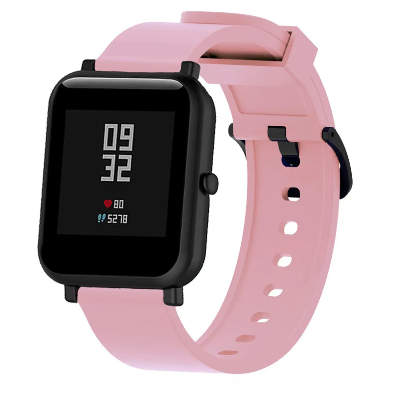 Silicone Sport Wrist Strap for xiaomi Huami amazfit Bip Lite Smart Watch 20mm Replacement Band Bracelet Accessories | Наручные часы