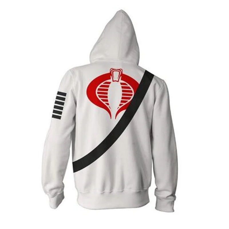 COSGOGO G.I. Joe 3 Cosplay Shadow Zip Hoodie Men and Women Casual Sports Sweater Movies Apparel New 3D Printing |