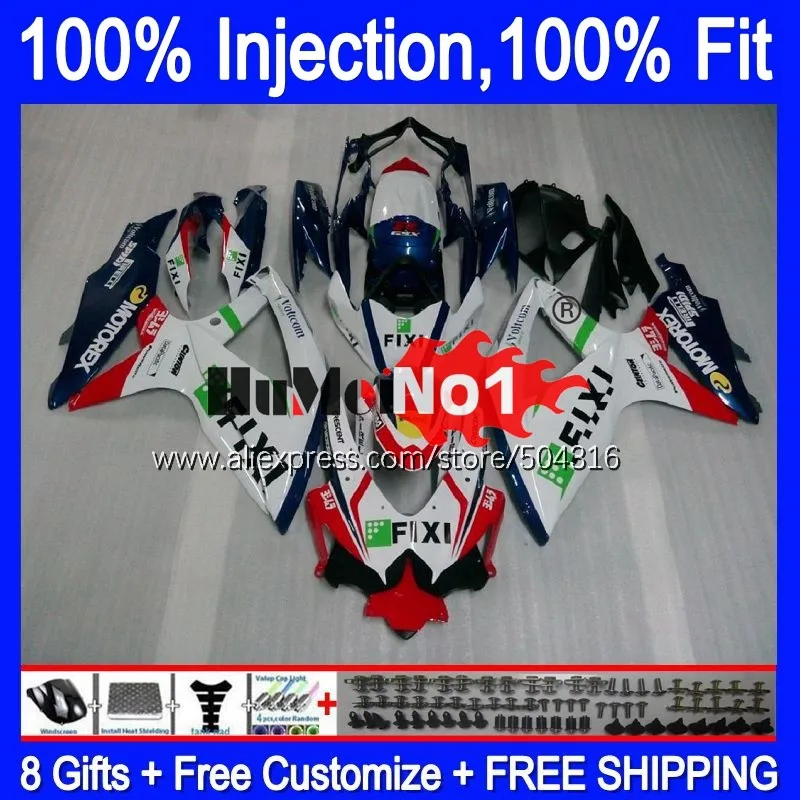 

OEM For SUZUKI GSXR-750 GSXR 600 750 GSXR600 GSX-R750 17MC.12 GSXR-600 K8 GSXR750 2008 2009 2010 08 09 10 White Black Fairings