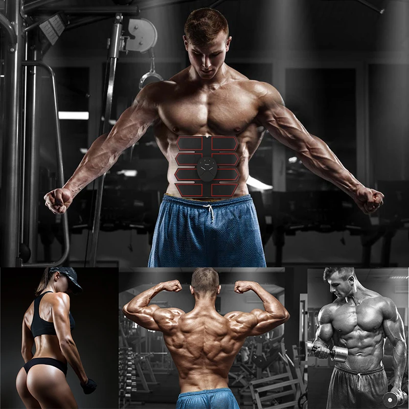 

Men Women Electric Wireless Abdominal Muscle Stimulato Hips Trainer 6Modes Abdomen ABS Stimulator Fitness Body Slimming Massager