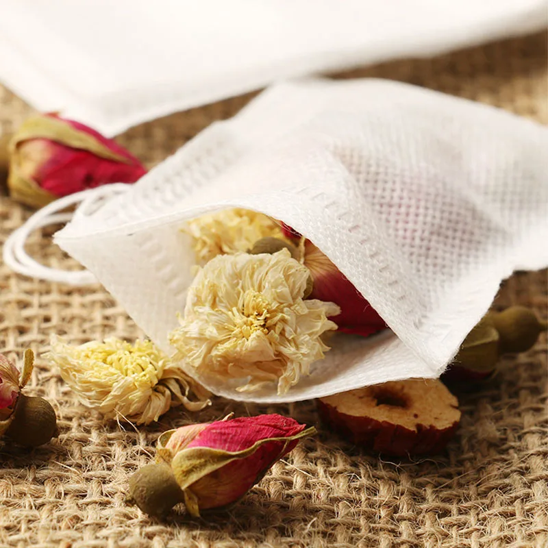 100 шт./компл. пустые чайные пакетики инструменты для приготовления трав специй