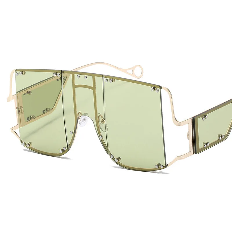 Новинка солнцезащитные очки в большой оправе женские ретро стиле панк с