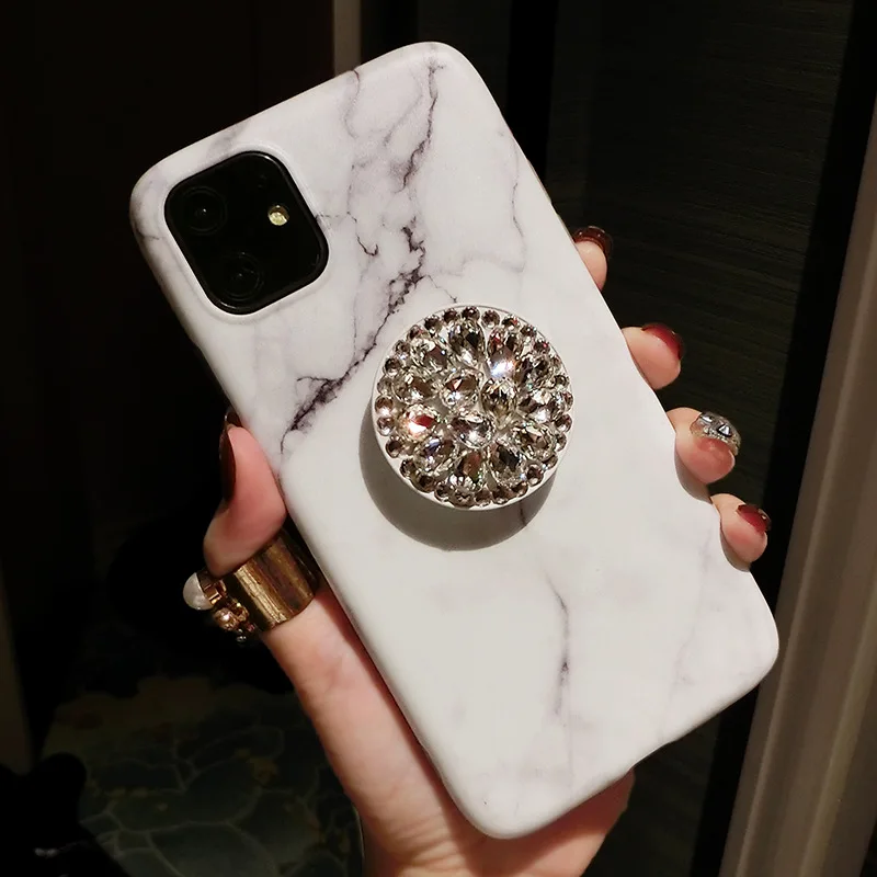 ALLCHW мраморный камень шаблон Стенд держатель телефонные чехлы для iPhone 13 Pro Max XSMAX XR XS 8Plus 7Plus SE 2020 12Pro мягкий IMD Coque